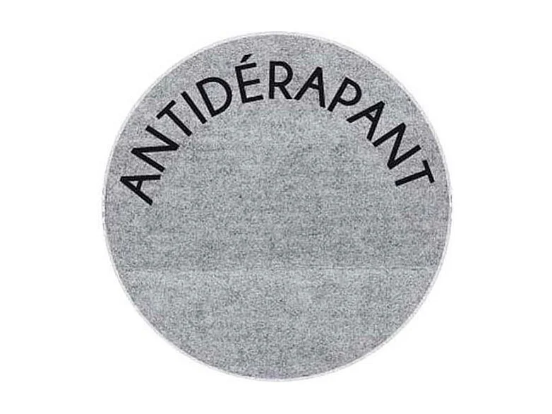 Tapis antidérapant à rayures 40 x 60 cm (Lot de 2) Gris