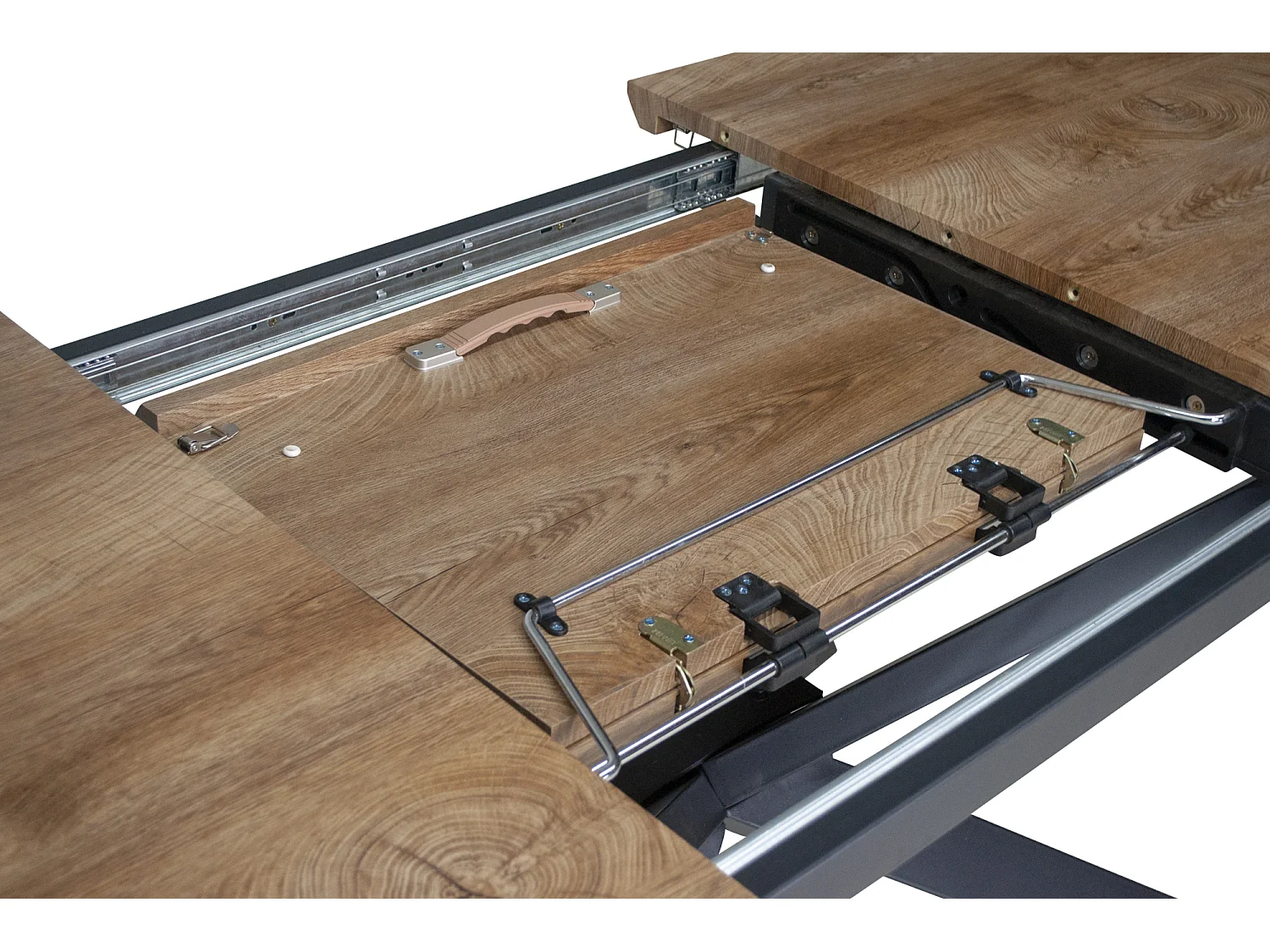 Tavolo allungabile moderno, tavolo da pranzo rettangolare mod. Ermes