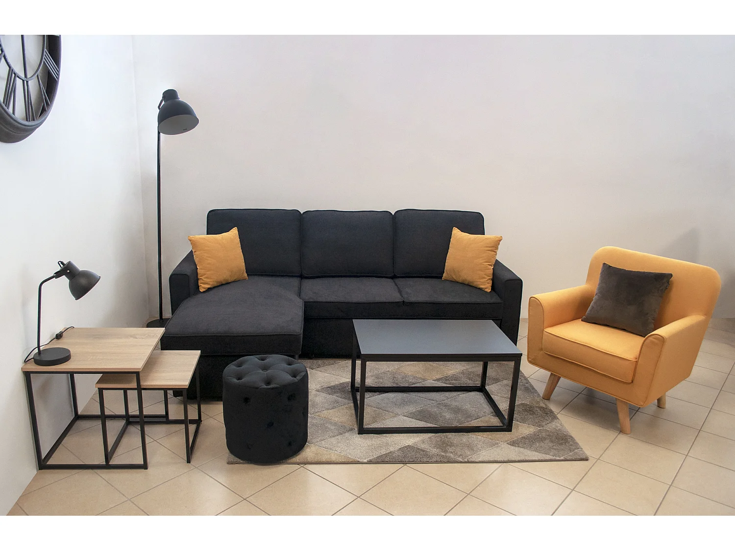 Tavolini Da Salotto Sovrapponibili, Tavolini Da Divano Mod. Double