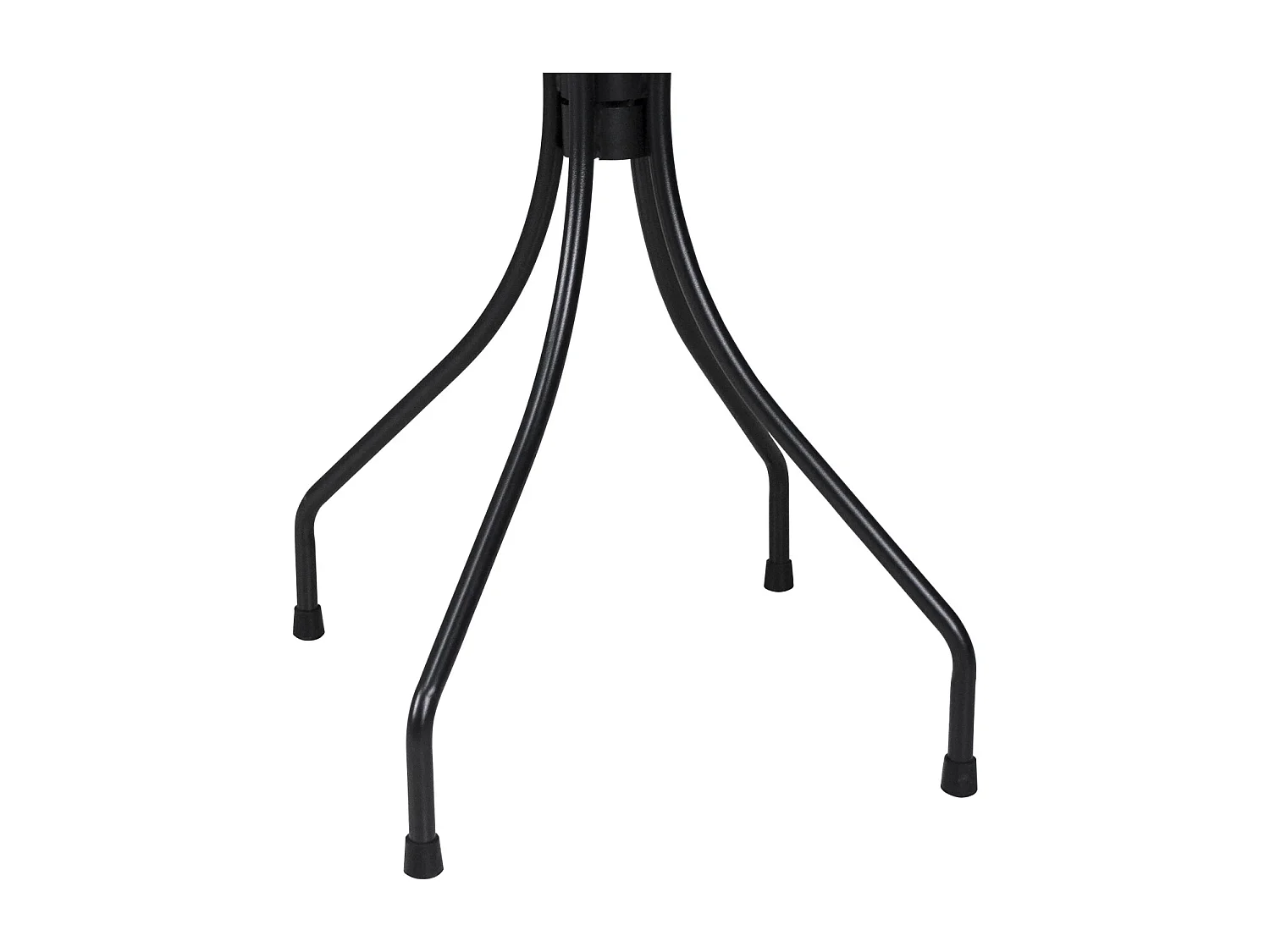 Tavolo bar rotondo 60 cm nero, tavolo da esterno mod. Rick