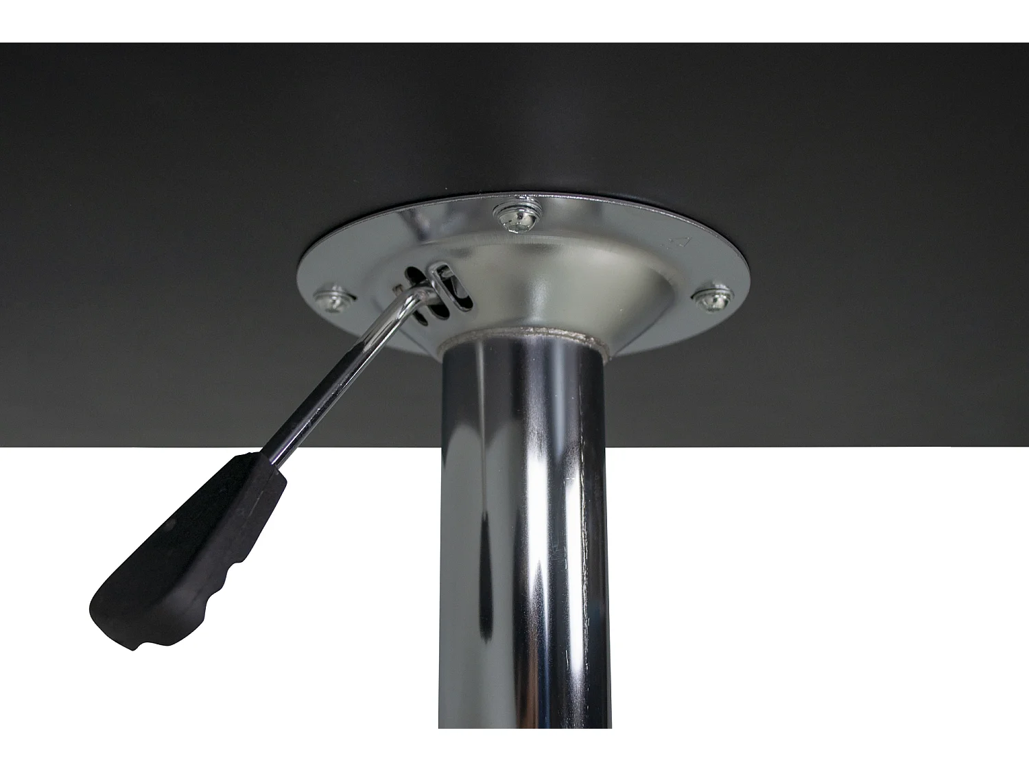 Tavolo regolabile in altezza quadrato 60×60 nero, tavolo alto da bar Romeo