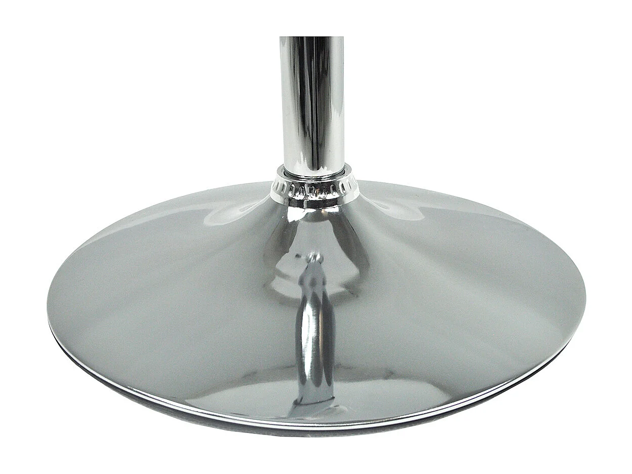 Tavolo regolabile in altezza rotondo 60 cm bianco, tavolino da bar mod. Romeo