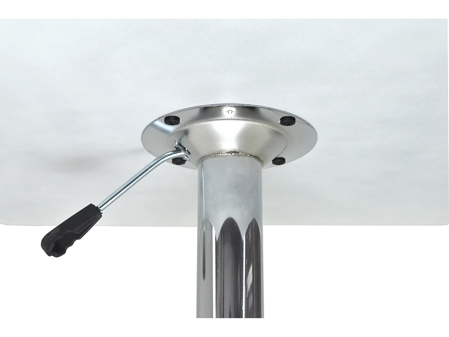 Tavolo regolabile in altezza quadrato 60×60 bianco, tavolo alto da bar Romeo