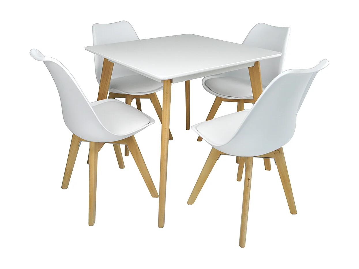 Tavolo cucina quadrato 80×80 bianco, tavolo ristorante mod. Iago