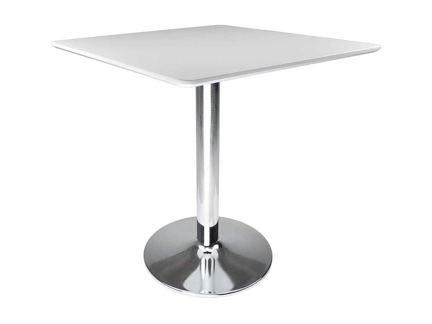 Tavolo Regolabile SAMIRA Romeo 60x60cm Bianco - Per Bar, Ristoranti, Altezza Variabile Con Piano Girevole