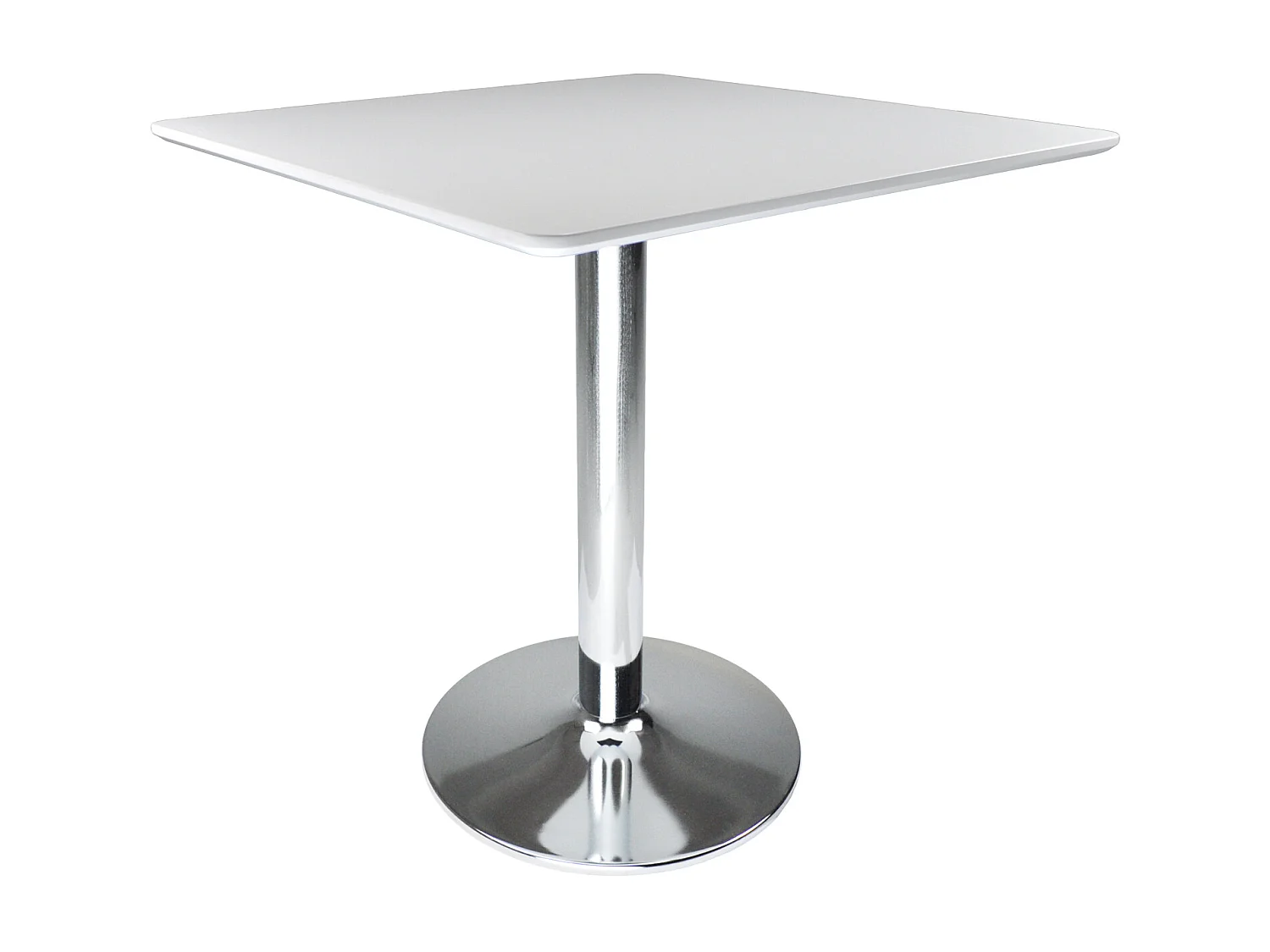 Tavolo quadrato 80×80 bianco, tavolino da bar mod. Romeo