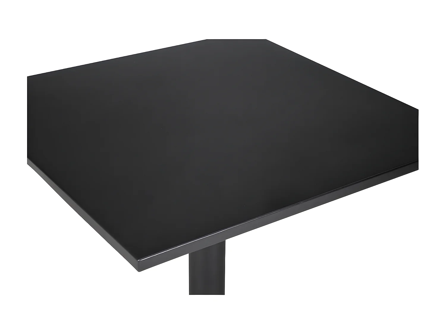 Tavolo bar quadrato 70×70 nero, tavolo da esterno mod. Kevin