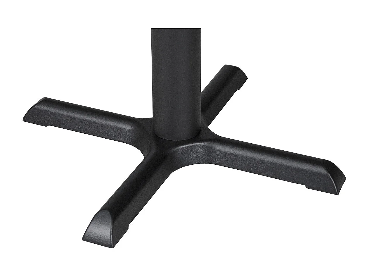 Tavolo bar quadrato 70×70 nero, tavolo da esterno mod. Kevin