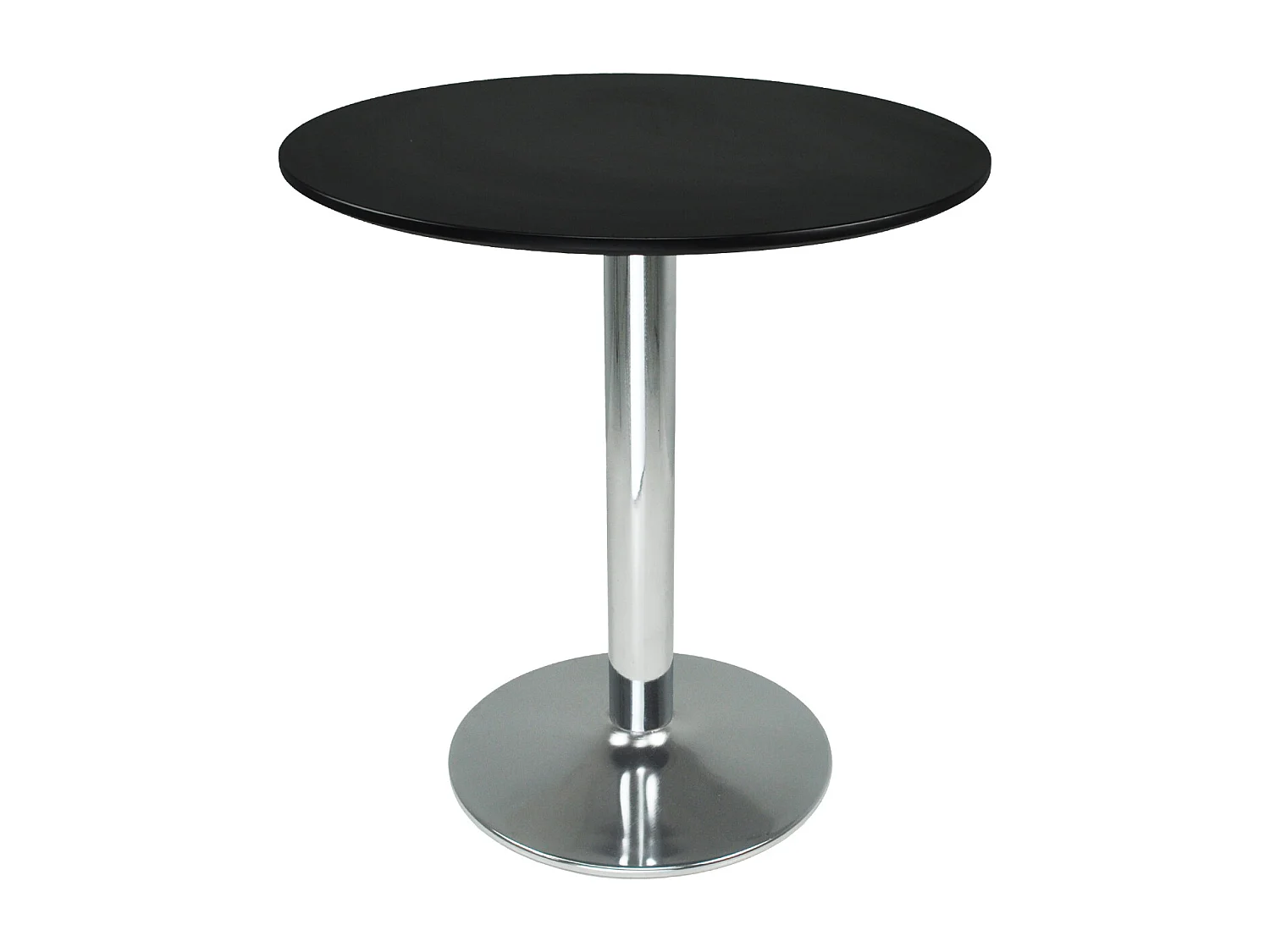 Tavolo rotondo 70 cm nero, tavolino da bar mod. Romeo