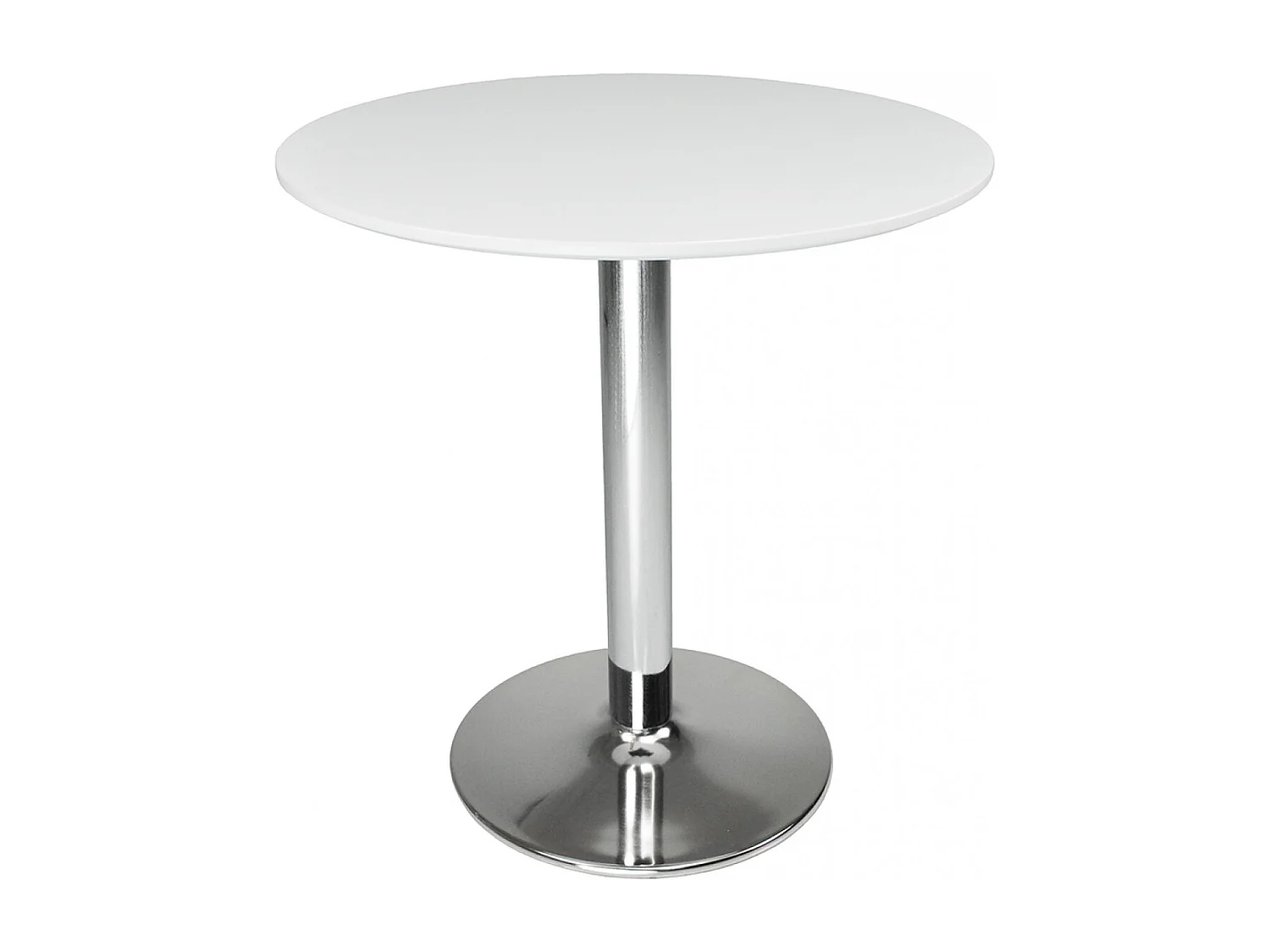Tavolo rotondo 70 cm bianco, tavolino da bar mod. Romeo