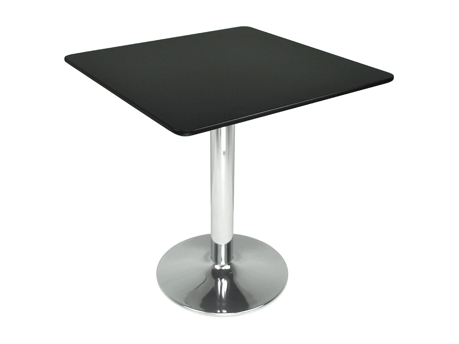 Tavolo quadrato 80×80 nero, tavolino da bar mod. Romeo