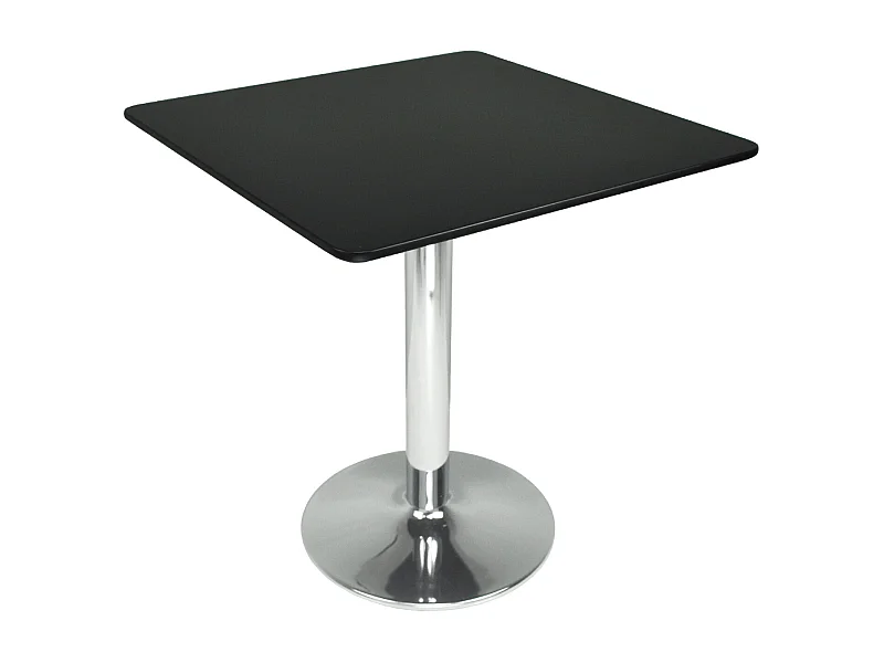 Tavolo quadrato 80×80 nero, tavolino da bar mod. Romeo