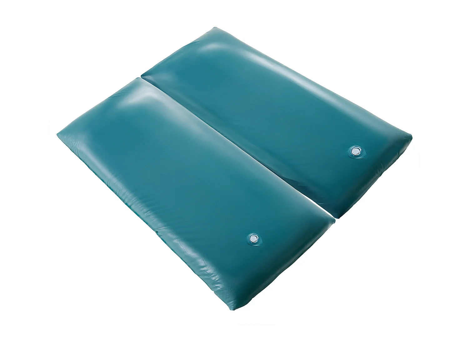 Wasserbett Matratze Dual 160 x 200 cm Voll beruhigt blau mit Schaumrahmen