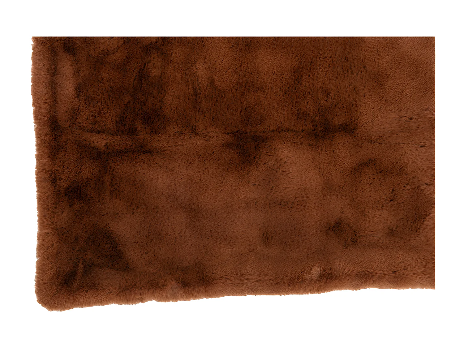 Plaid Cutie Polyester Sienna Marron - L 180 x l 130 x H 2 cm