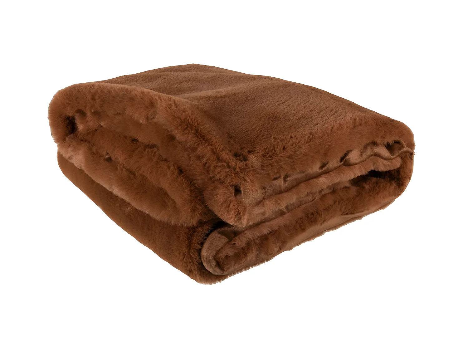 Plaid Cutie Polyester Sienna Marron - L 180 x l 130 x H 2 cm