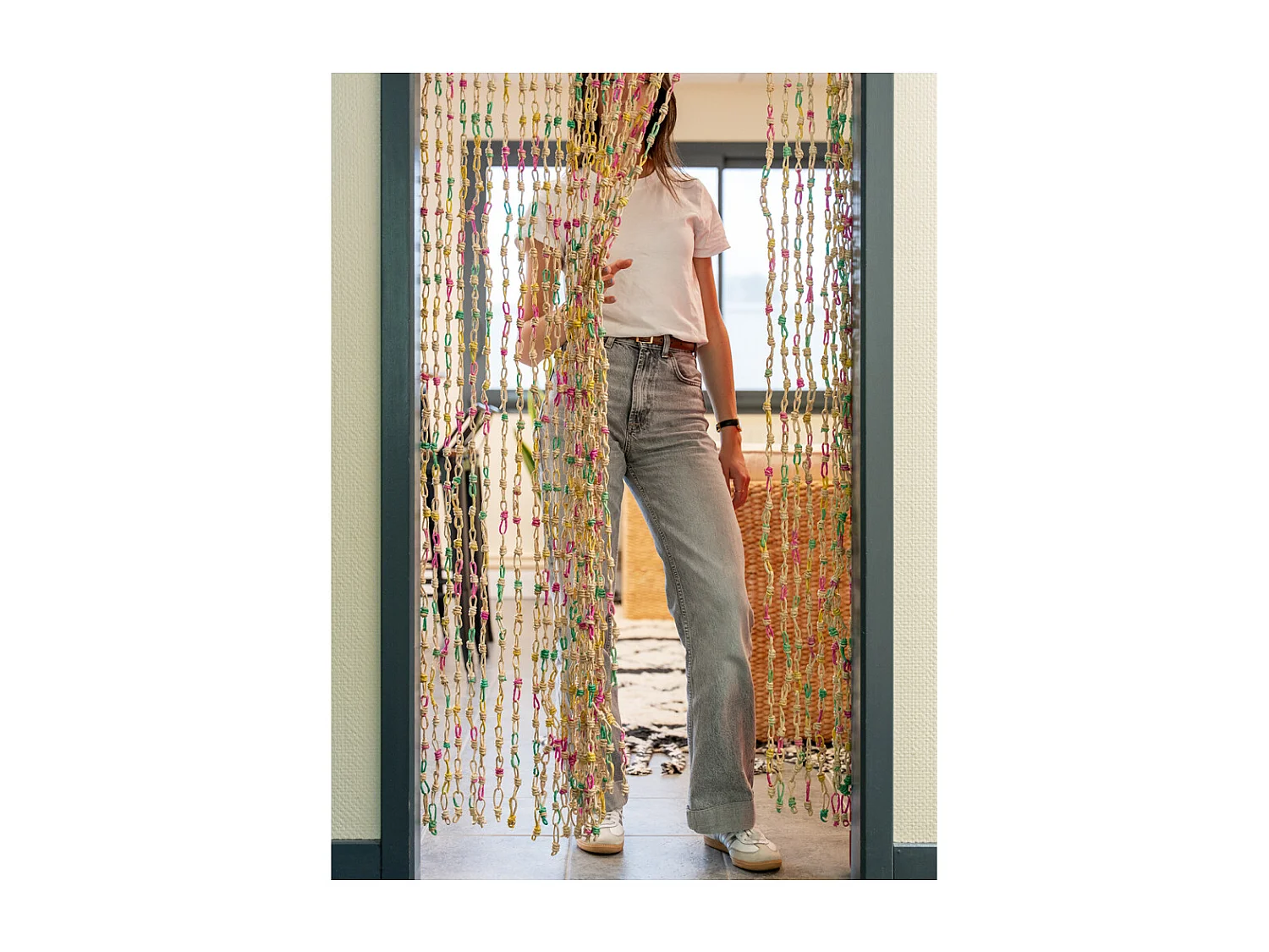 Rideau de porte coloré Maïs multicolore