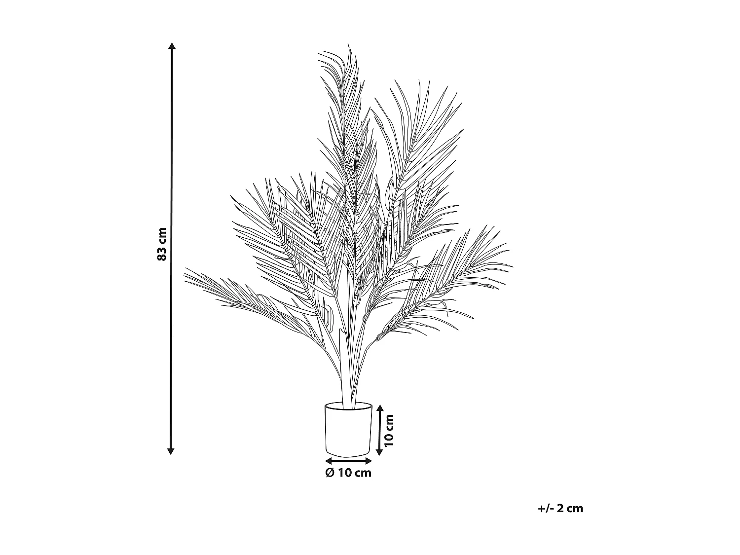 Pianta artificiale in vaso 83 cm ARECA PALM