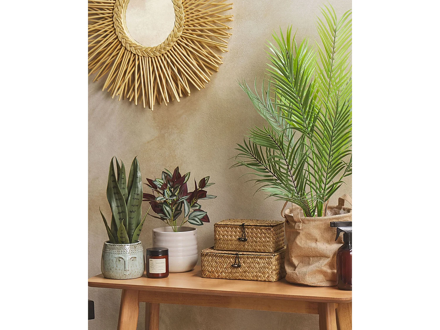 Kunstplant in bloempot 35 cm TRADESCANTIA