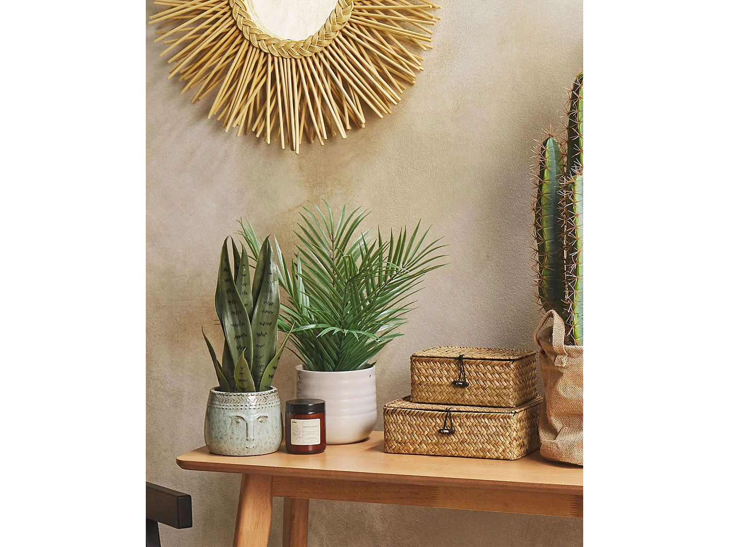 Plante artificielle SNAKE PLANT 40 cm Vert