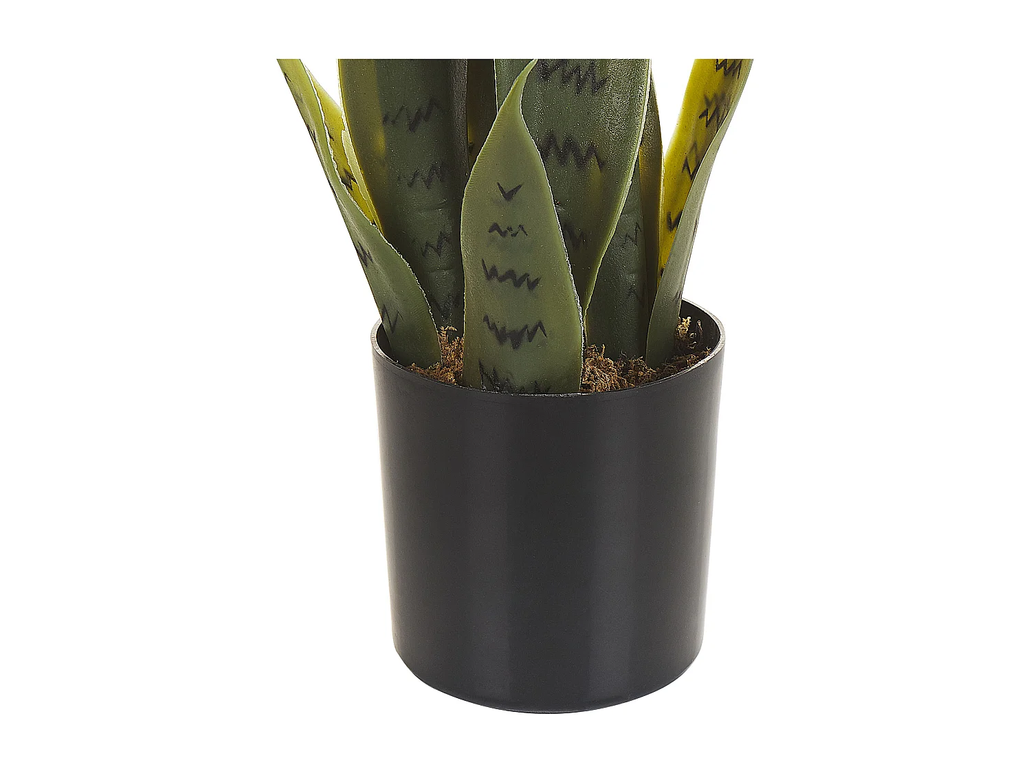 Pianta artificiale in vaso verde e nero 40 cm SNAKE PLANT
