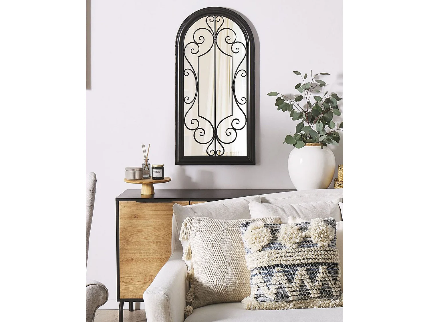 Espejo CAMPEL 49 cm 97 cm Metal Negro