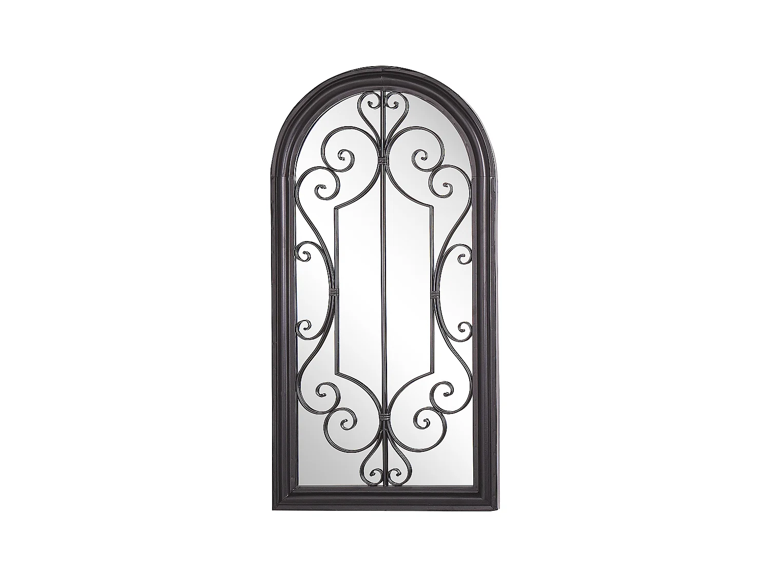 Miroir CAMPEL 49 cm 97 cm Métal Noir