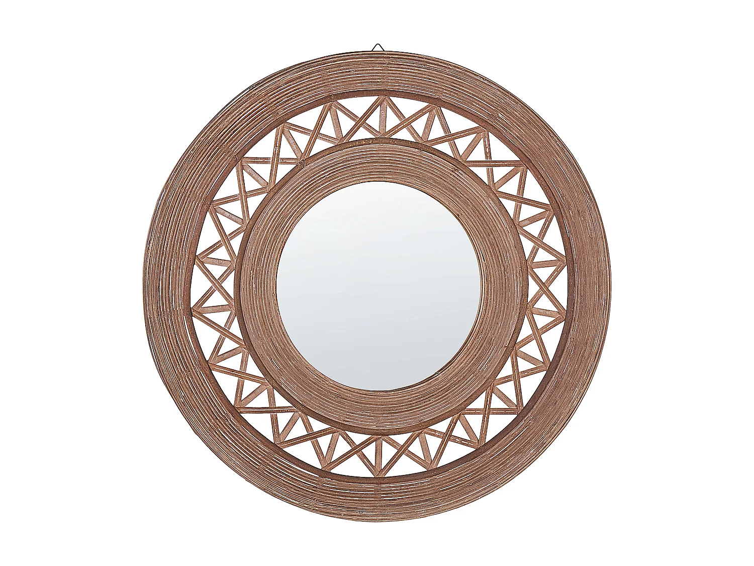 Espelho CACOMA 62 cm 62 cm Madeira de bambu Castanho