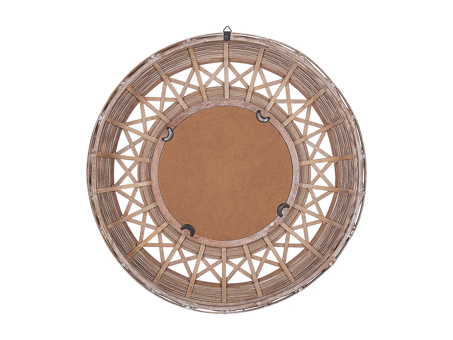 Espelho CACOMA 62 cm 62 cm Madeira de bambu Castanho