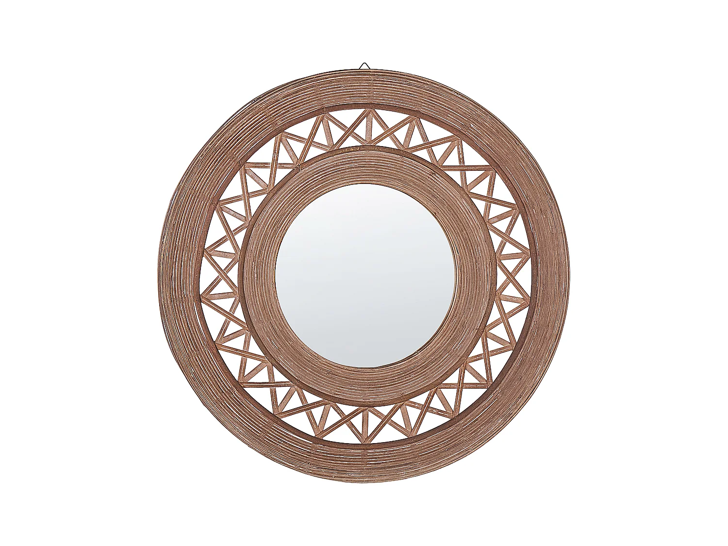 Miroir CACOMA 62 cm 62 cm Bambou Marron