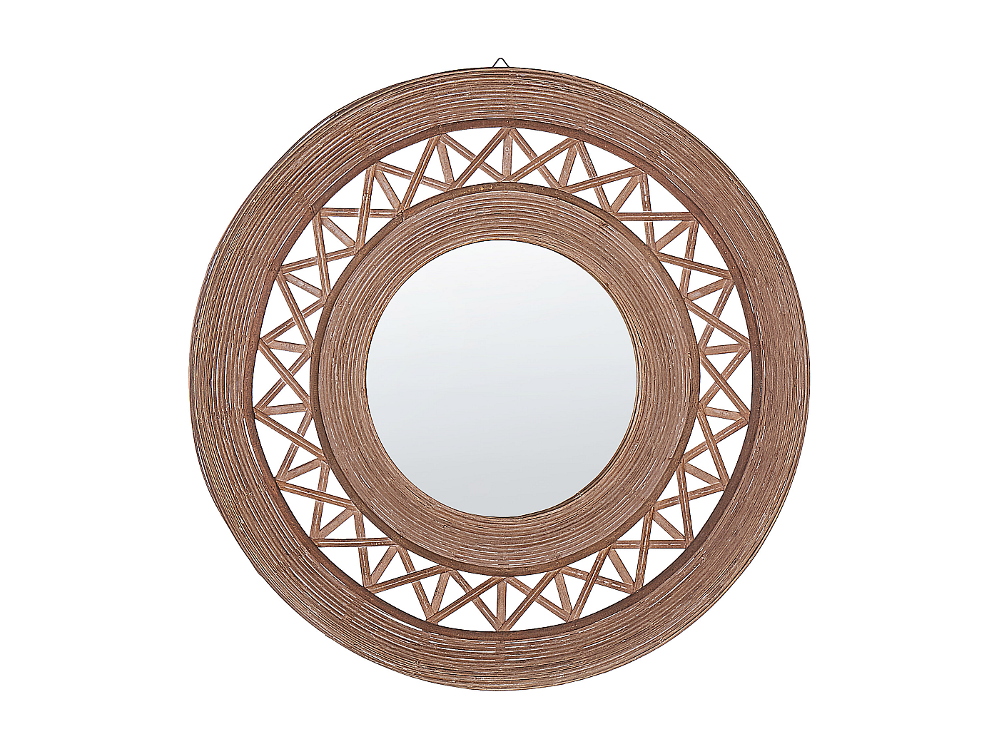 AnnonceMiroir rond bois ? - Miroir rond bois - Fabriqué en France