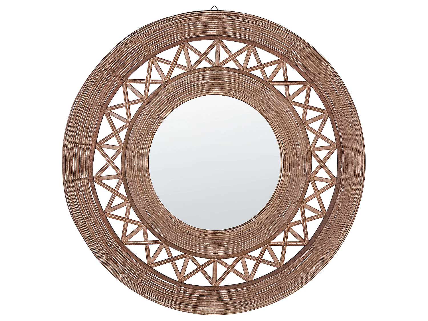 Miroir CACOMA 62 cm 62 cm Bambou Marron