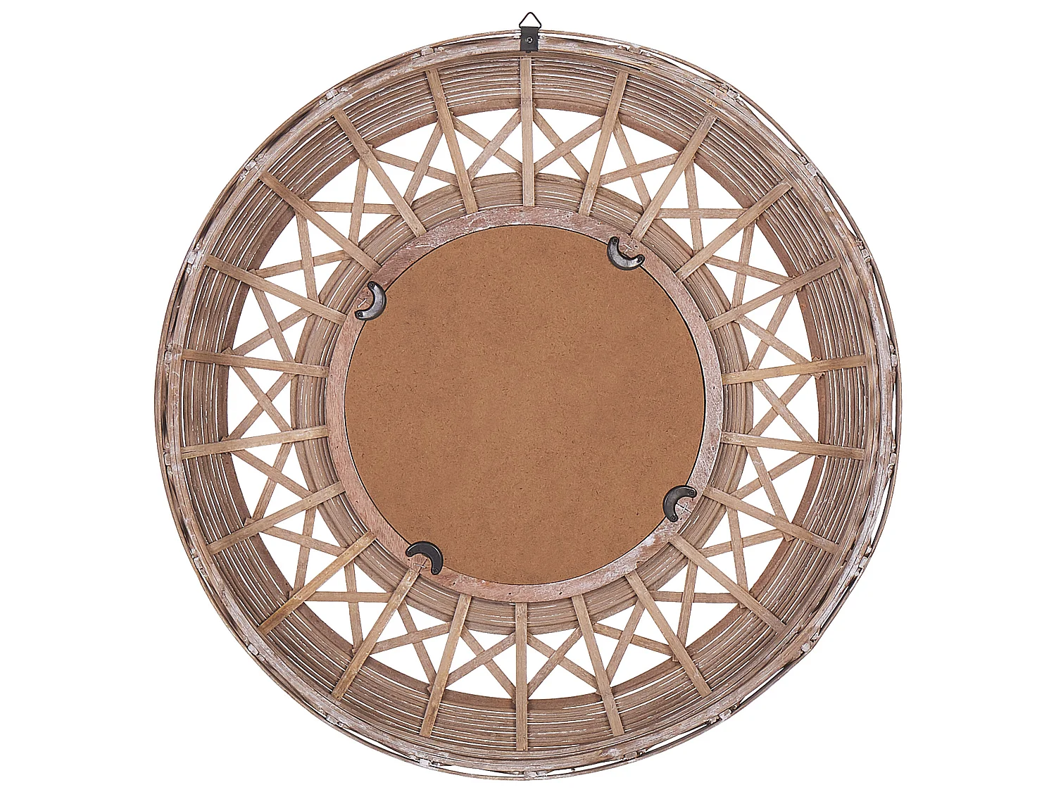 Miroir CACOMA 62 cm 62 cm Bambou Marron