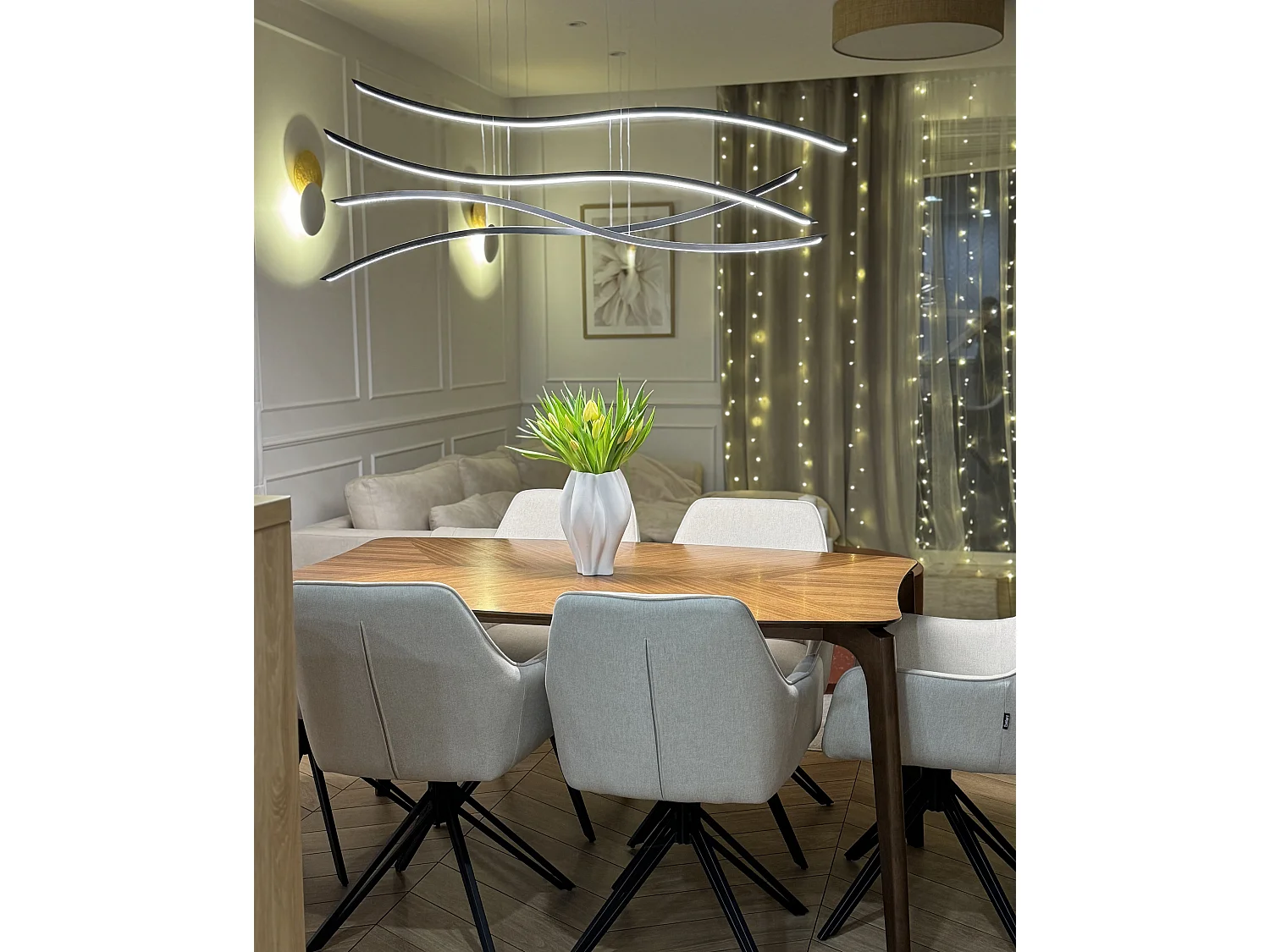 Lampe LED suspendue CALAO Métal Noir