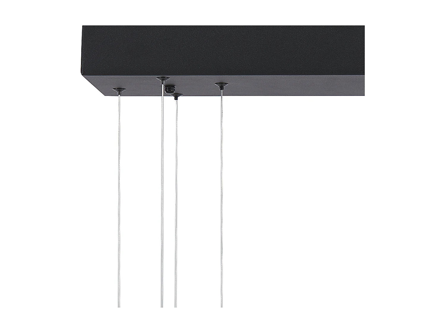Hängelampe LED Metall schwarz Wellenform 4-flammig Industrie Design Modern Calao