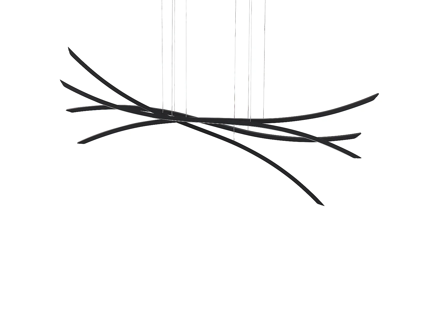 LED Pendant Lamp CALAO Metal Black