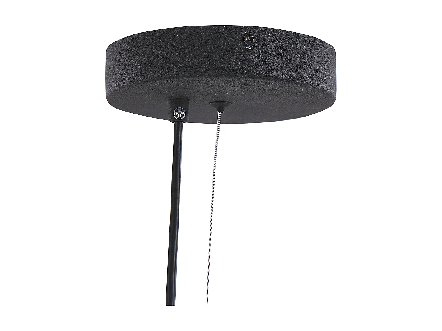 Hängelampe Metall schwarz / Messing Oval 3-flammig Modern Mali