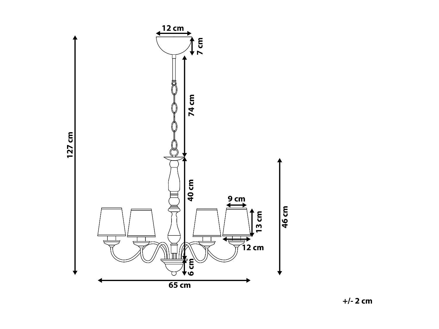 Lustre BRADANO Métal Laiton