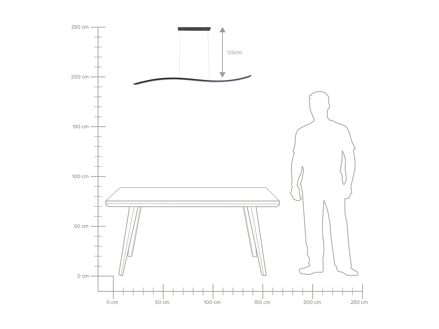 Lampe LED suspendue CALAO Métal Noir