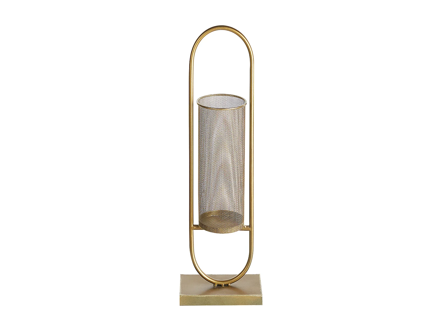 Kerzenhalter Kerzenständer Tischdeko Eisen gold oval Windlicht 73 cm Glamourös