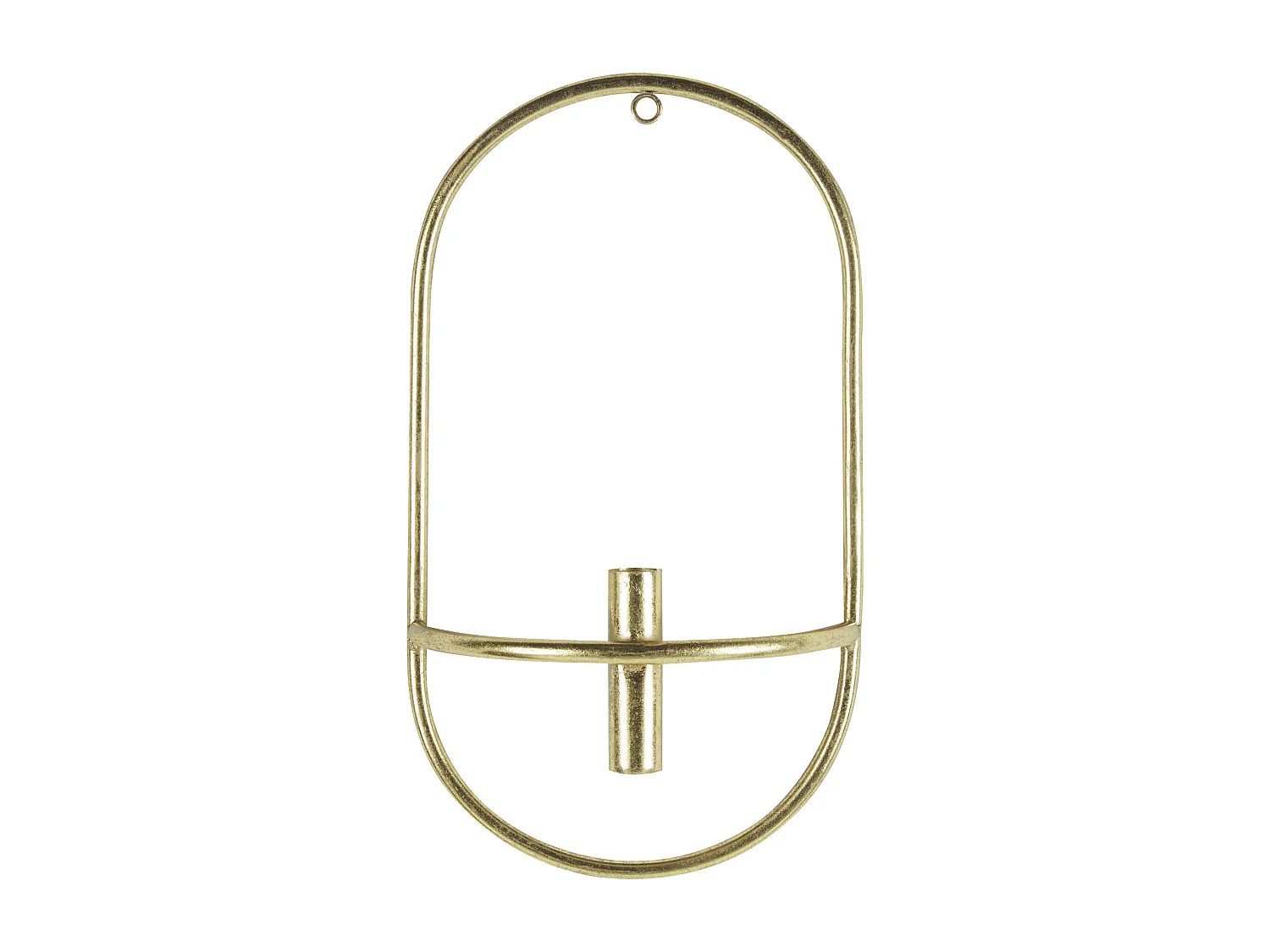 Zestaw 2 świeczników wiszących CAVIANA Metal 38 cm Złoty