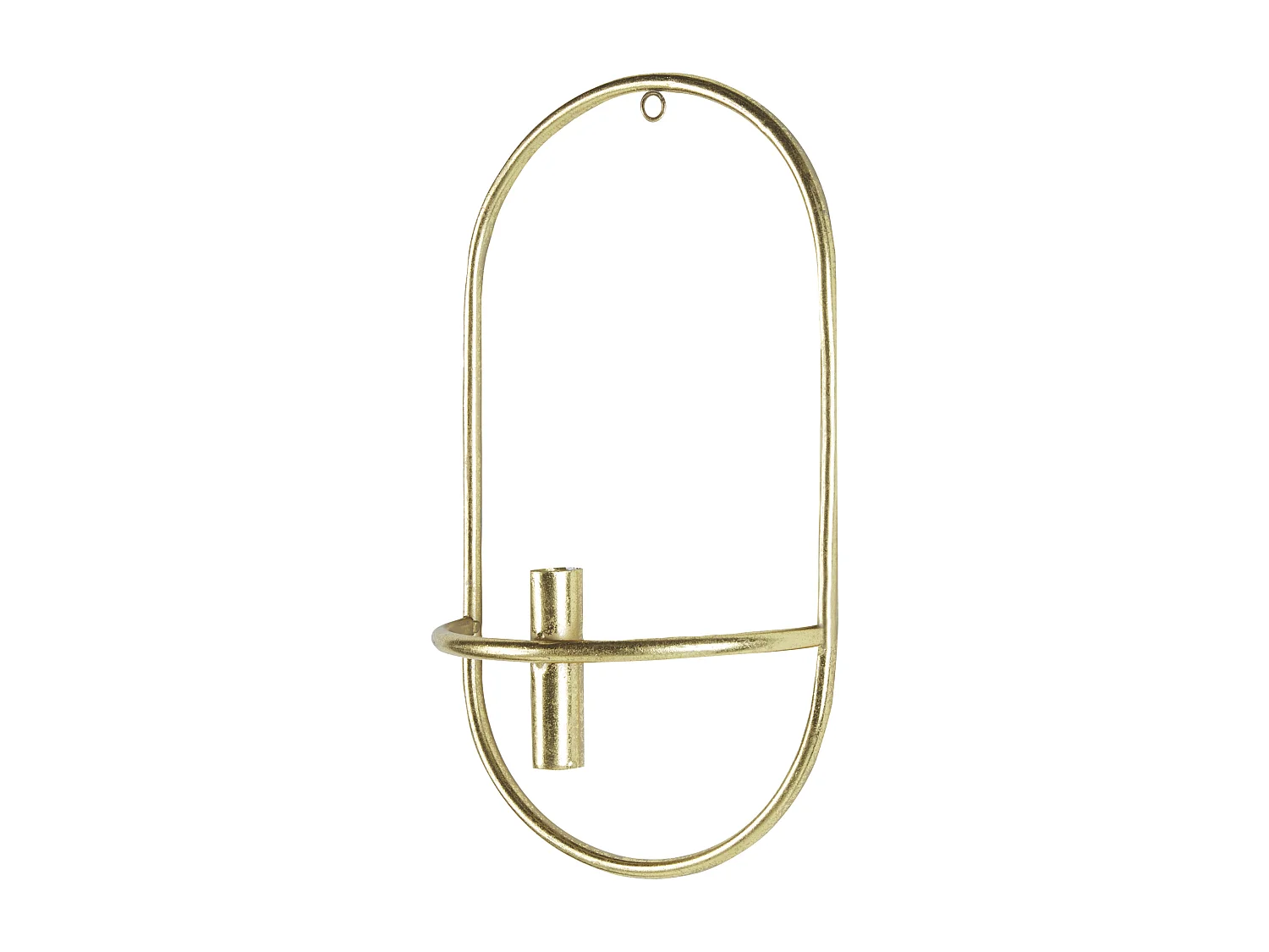 Zestaw 2 świeczników wiszących CAVIANA Metal 38 cm Złoty