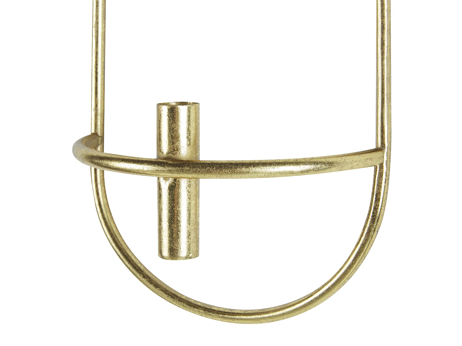 Lot de 2 bougeoirs CAVIANA Métal 38 cm Doré