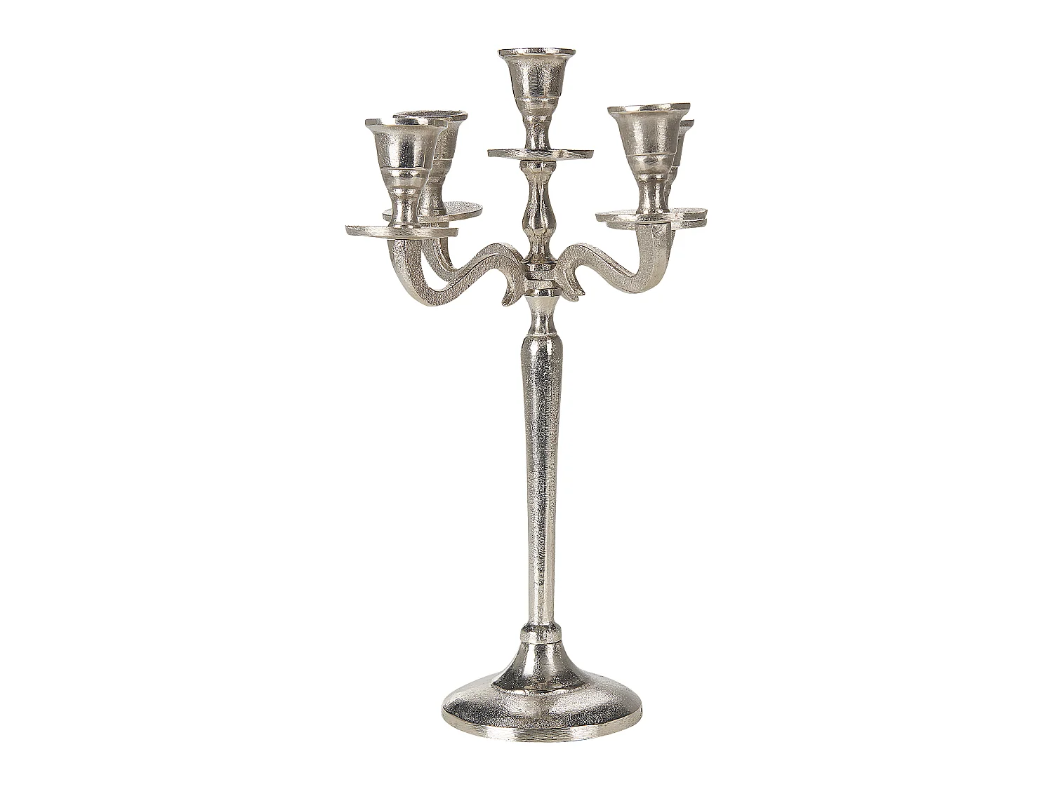Portacandele PETRA Metallo 35 cm Argento