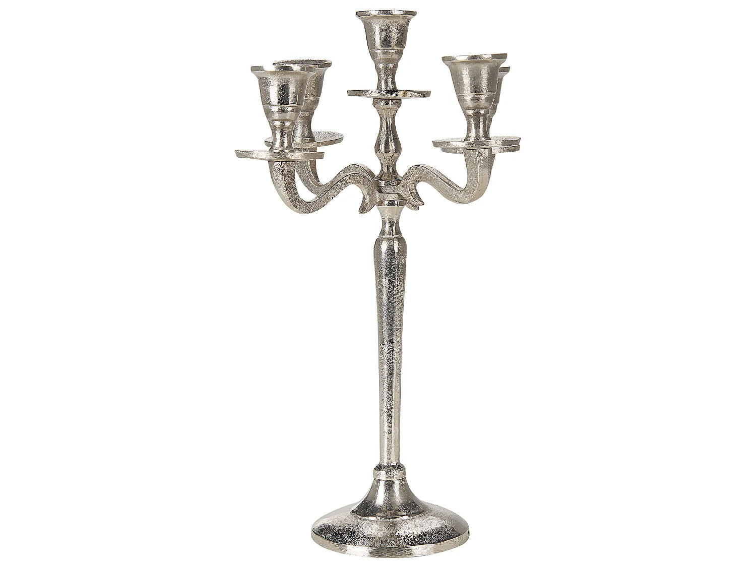 Portacandele PETRA Metallo 35 cm Argento