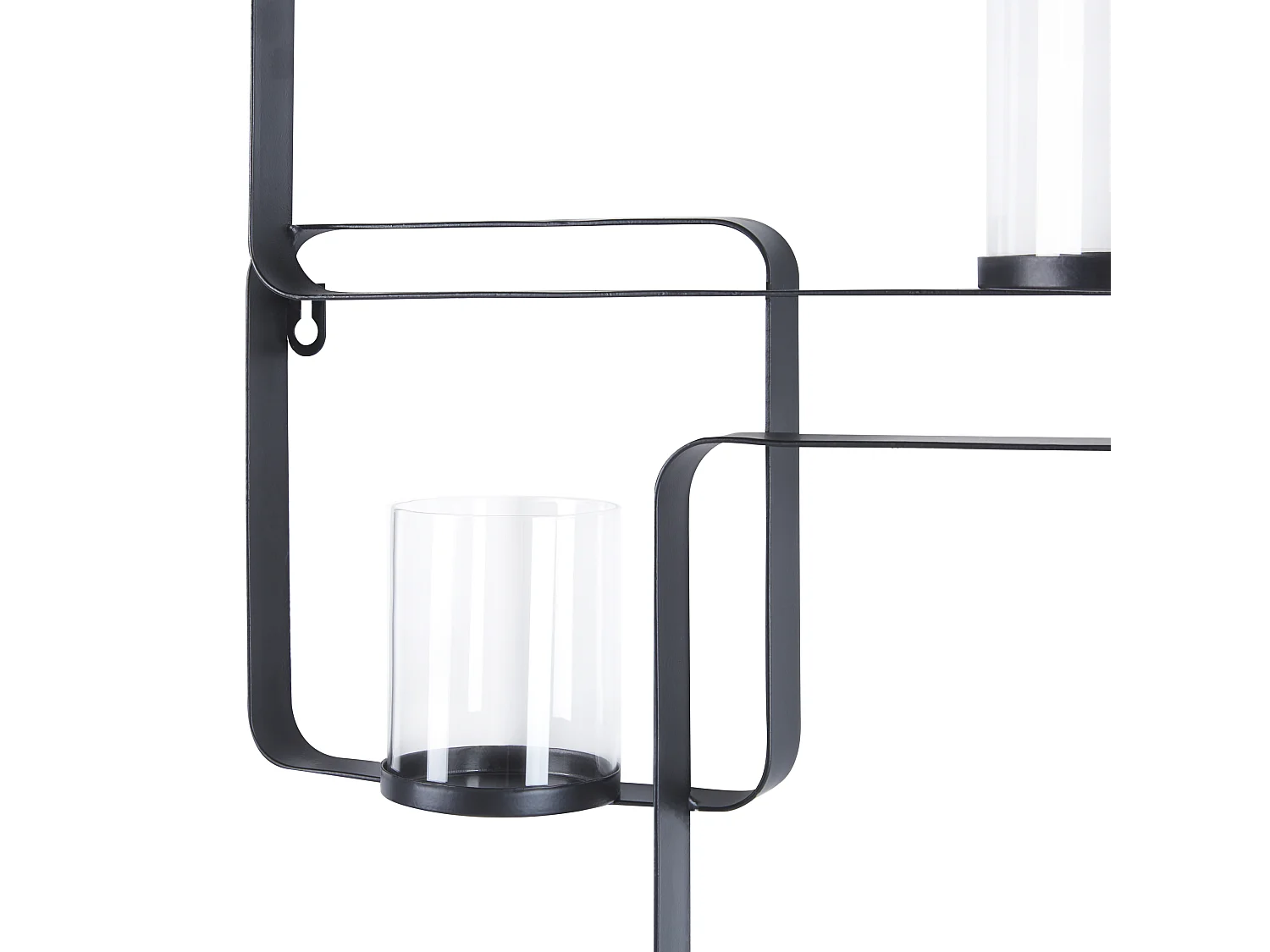 Wandkandelaar PALAWAN Metaal 65 cm Zwart