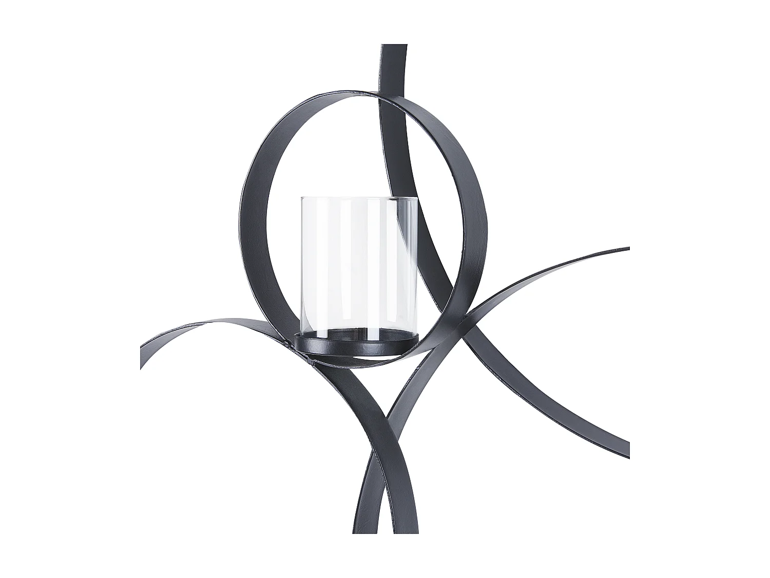 Bougeoir mural BURU Métal 80 cm Noir