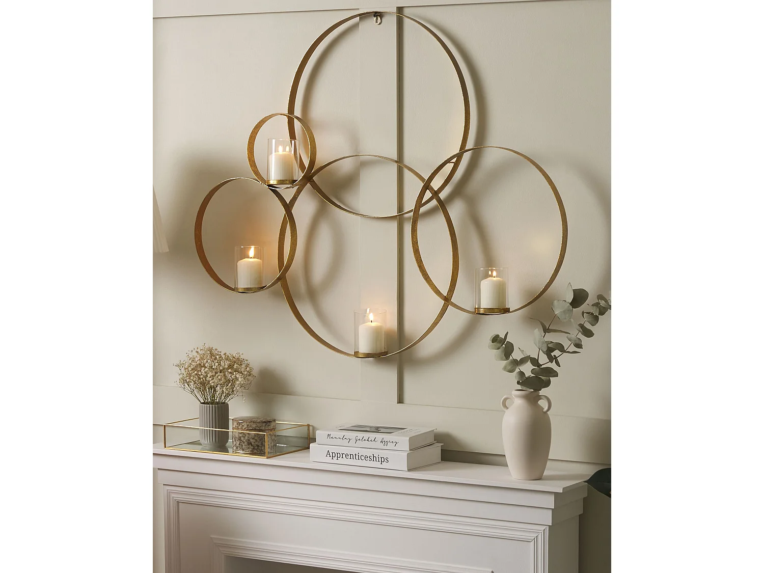 Wandkandelaar BURU Metaal 80 cm Goud