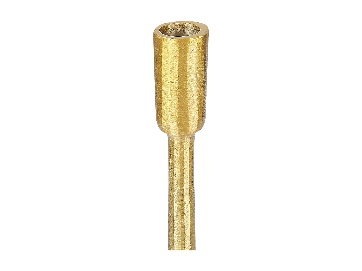 Lot de 3 bougeoirs ZIMBABWE Métal 36 cm Doré