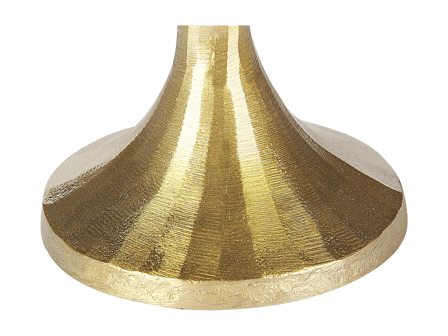 Lot de 3 bougeoirs ZIMBABWE Métal 36 cm Doré