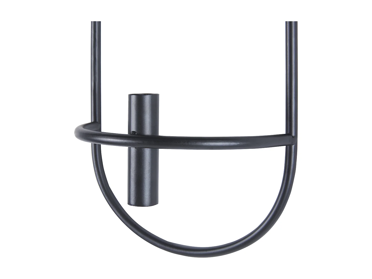 Set van 2 wandkandelaars CAVIANA Metaal 38 cm Zwart